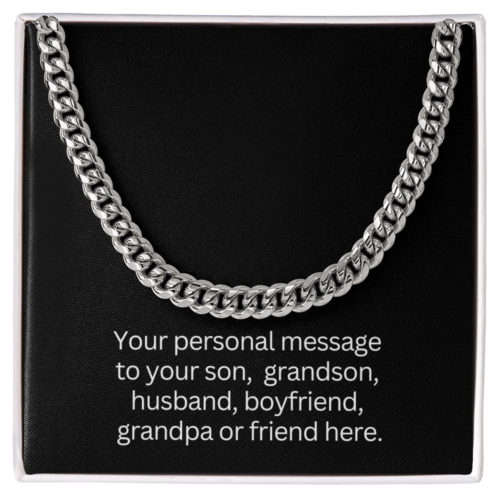 Personalized name necklace for him  Necklace for him gifts –  MonCheriDesigns