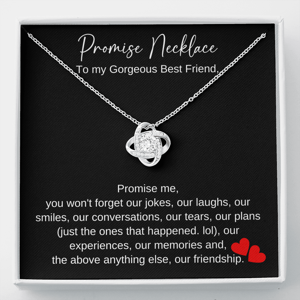 Best friend deals promise necklace