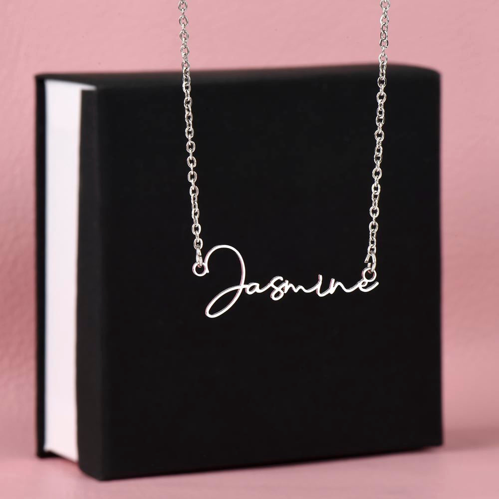 Gift Ideas for Nurse, Nurse Necklace Gift For Women, SIgnature Name Nurse, A truly Amazing Nurse is hard to find, difficult to part with, and impossible to forget.