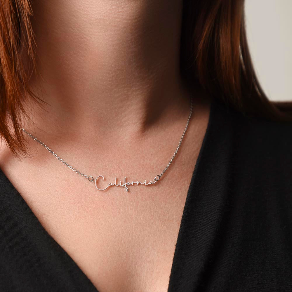 Gift Ideas for Nurse, Nurse Necklace Gift For Women, SIgnature Name Nurse, A truly Amazing Nurse is hard to find, difficult to part with, and impossible to forget.