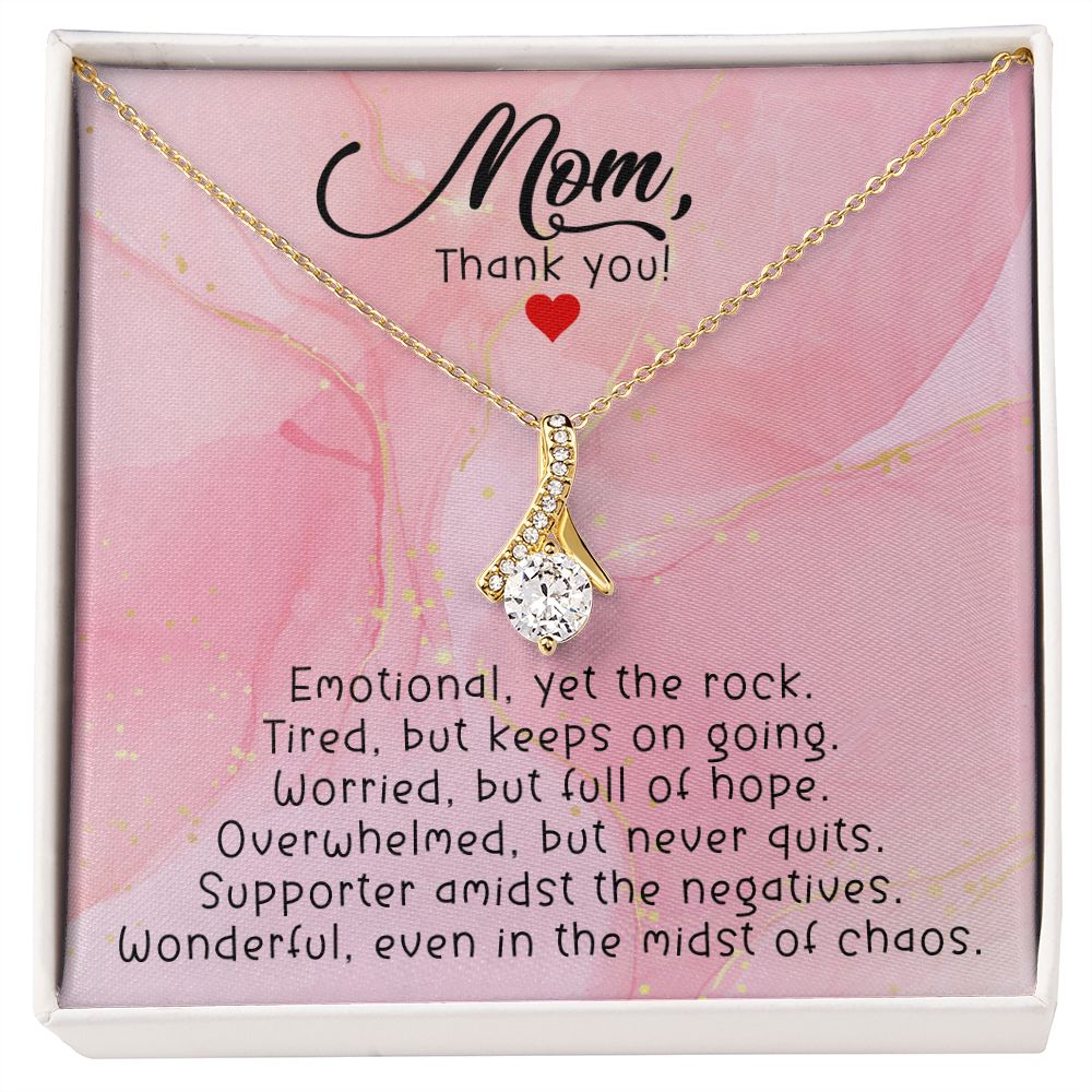 Strong Mom Necklace, Strong Mom Gift, Strong Mom Quote, Short Mom Quotes