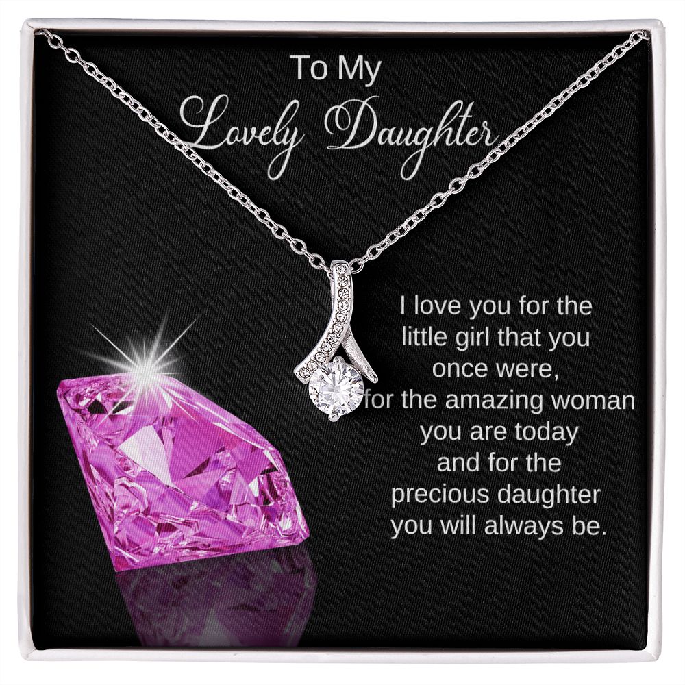 To My Beautiful Daughter Necklace from Dad, To My Beautiful Daughter Necklace, Gift For Daughter from Dad, Gift to Daughter From Mom