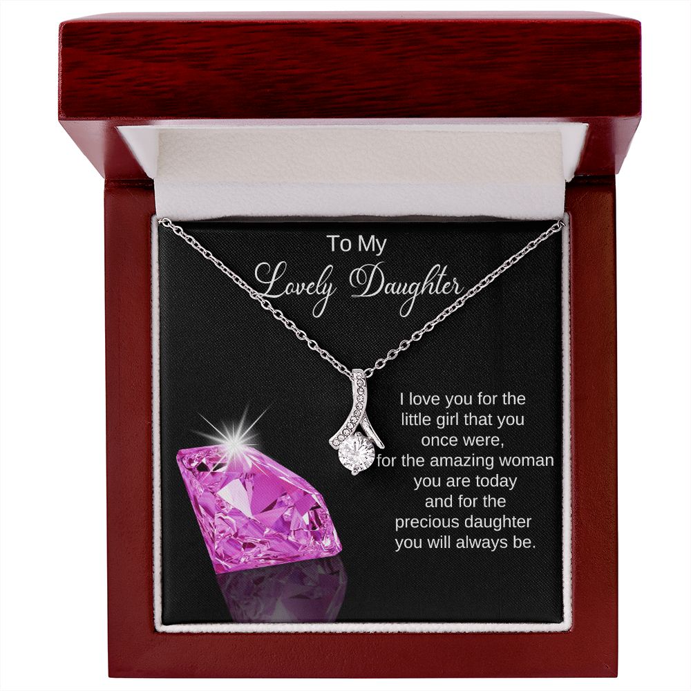 To My Beautiful Daughter Necklace from Dad, To My Beautiful Daughter Necklace, Gift For Daughter from Dad, Gift to Daughter From Mom
