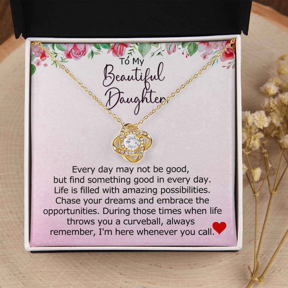 To My Daughter Necklace From Dad, To My Daughter Necklace Love Mom, Daughter Necklace From Parents