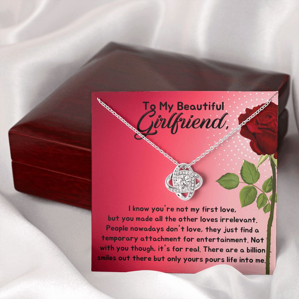 To My Girlfriend Necklace for Girlfriend, Girlfriend Jewelry, Gold Necklace for Girlfriend