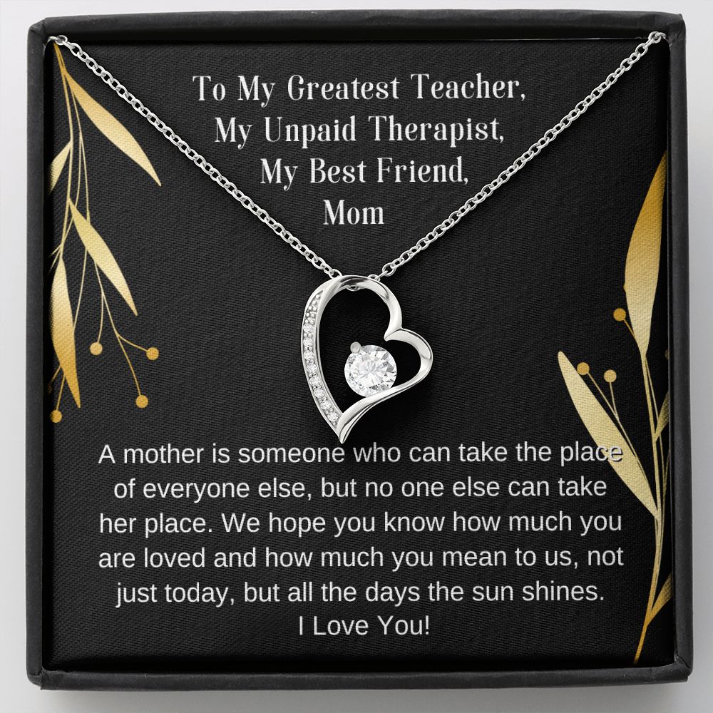 To My Mom Necklace, Gifts For Mom, Mother's Day Card, To My Mom Card