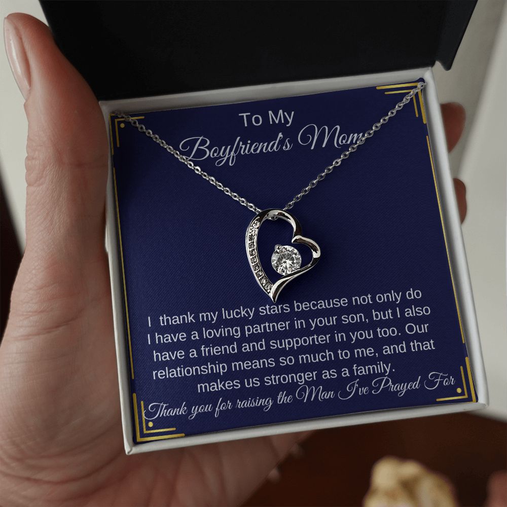 To My Boyfriend's Mom Necklace, Gifts for Boyfriend's Mom, To My Byfriends Mom Gifts