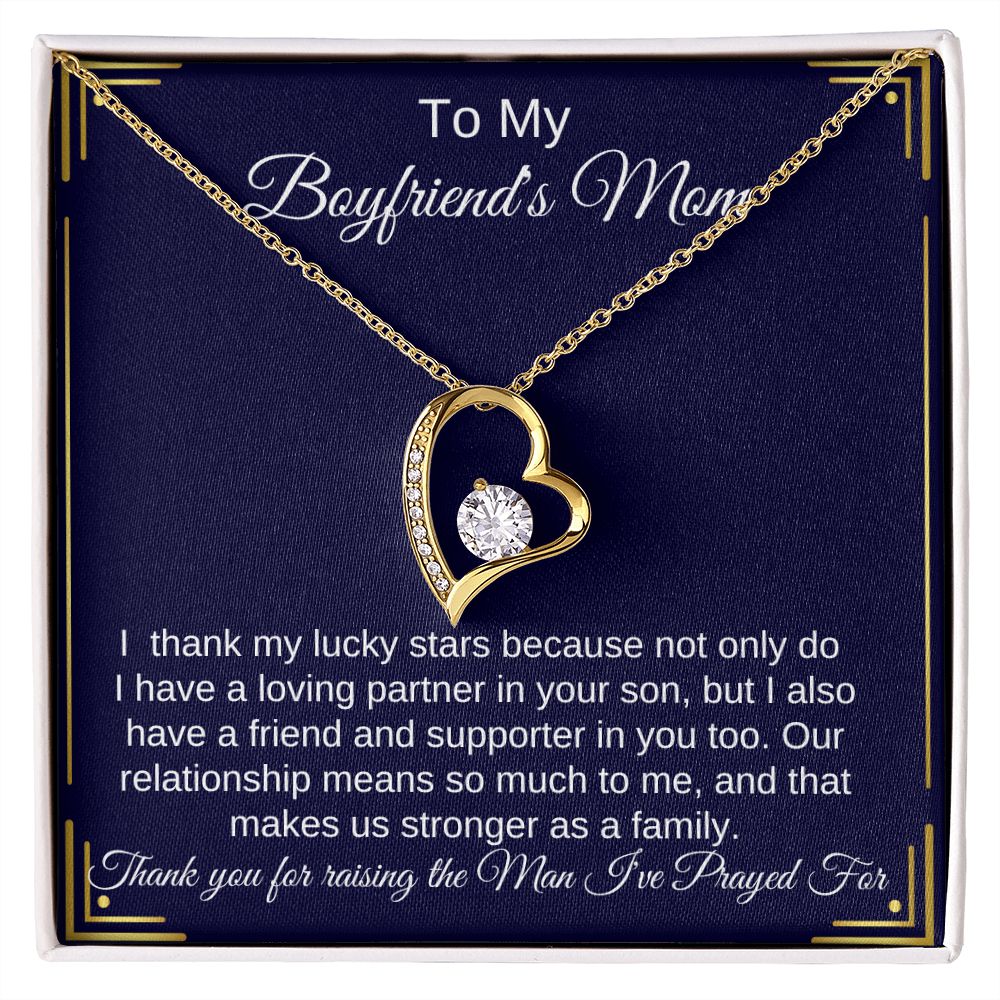To My Boyfriend's Mom Necklace, Gifts for Boyfriend's Mom, To My Byfriends Mom Gifts